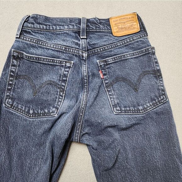 Levi's Wedgie Jeans Light Size 23 Tapered Leg High Waist - Picture 4 of 14